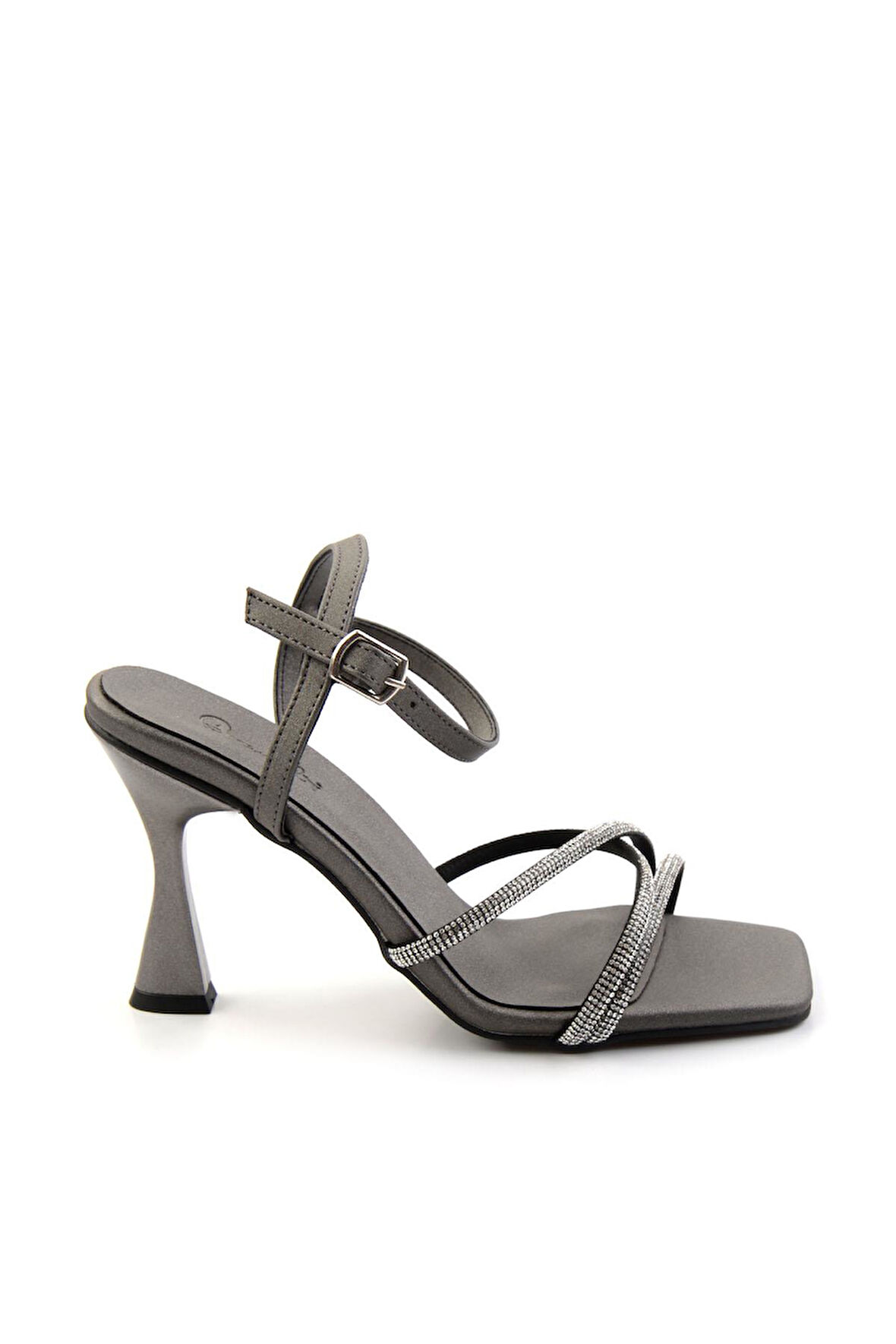 Platin Saten  Kadın Abiye Ayakkabı K05124001838