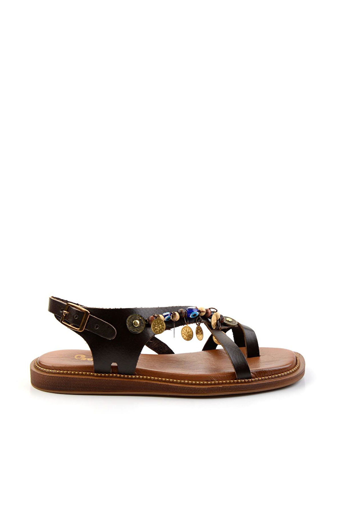 Kahve Leather Kadın Sandalet K05465048703