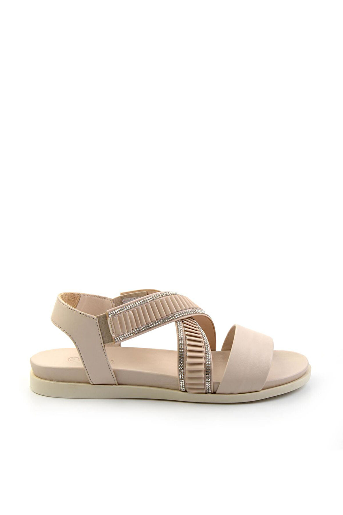 Bej Leather Kadın Sandalet K05724660203