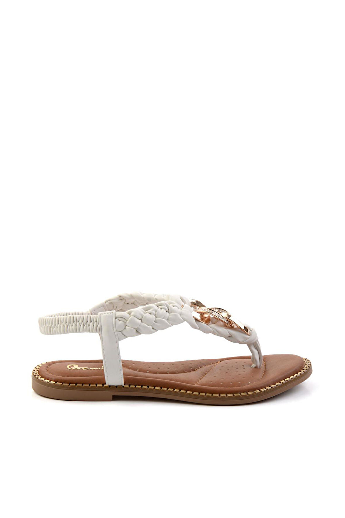 Beyaz  Kadın Sandalet K05823120709