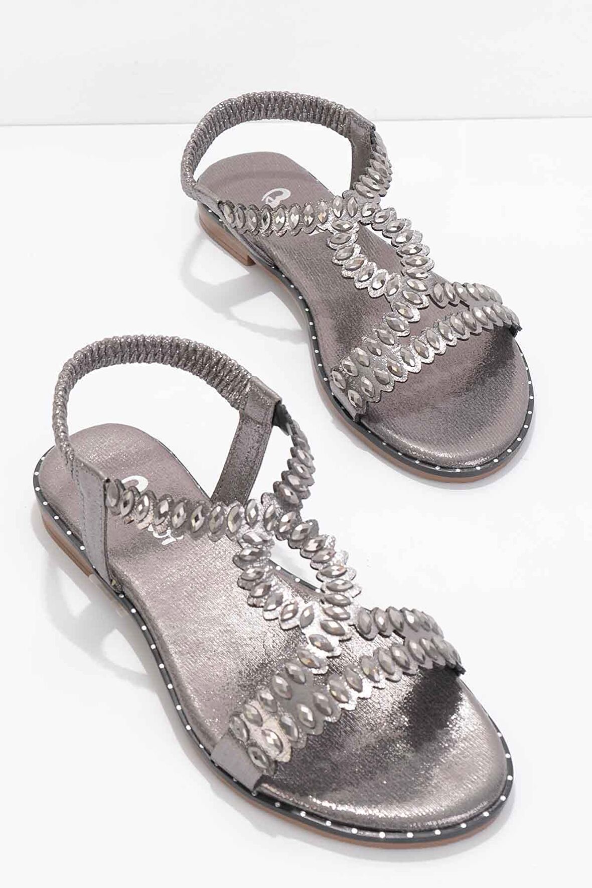 Bambi Platin  Kadın Sandalet K05913025236