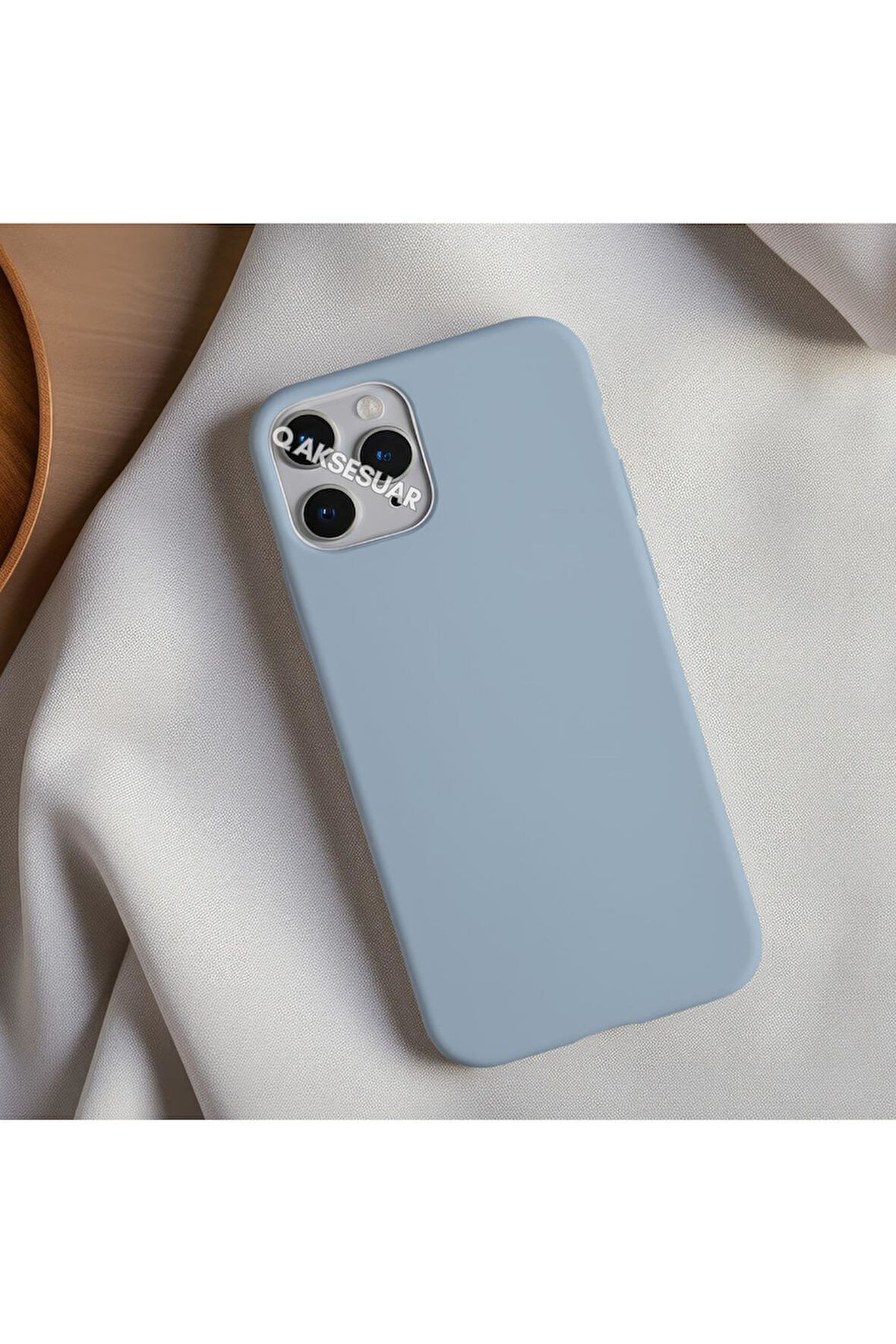 İphone 15 Pro Uyumlu Içi Kadife Lansman Silikon Kılıf Yumuşak Doku Hissi Kapak