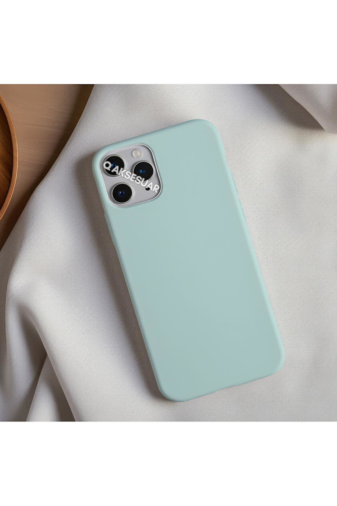 İphone 15 Plus Uyumlu Içi Kadife Lansman Silikon Kılıf Yumuşak Doku Hissi Kapak