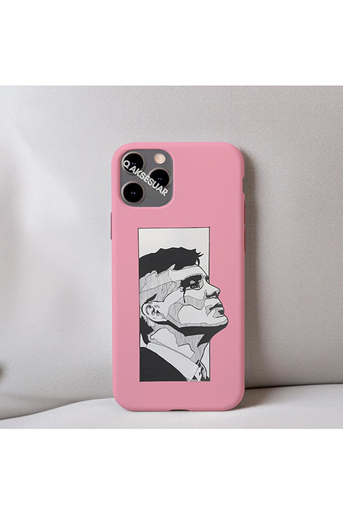 İphone 15 Uyumlu İçi Kadife Peaky Blinders Thomas Shelby (Tommy) Desenli Tasarım Telefon Kılıfı