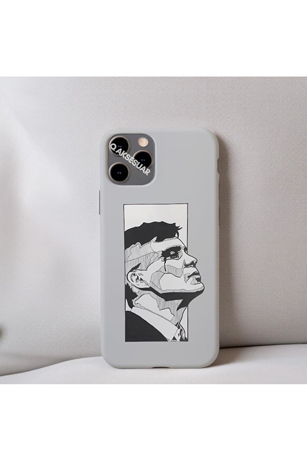 İphone 15 Plus Uyumlu İçi Kadife Peaky Blinders Thomas Shelby (Tommy) Desenli Tasarım Telefon Kılıfı