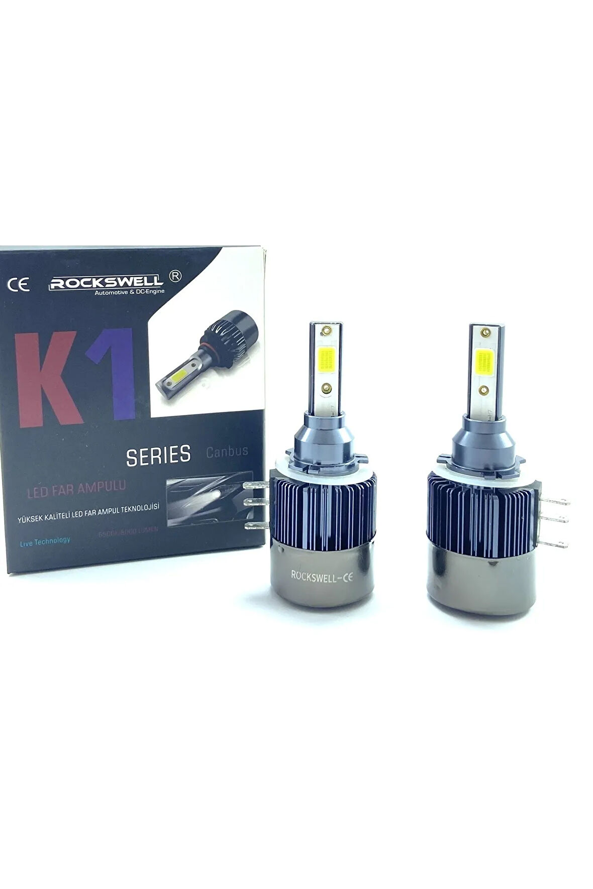 LED XENON K1 SERİSİ H15 8000 LUMEN 6000 KELVİN 12V