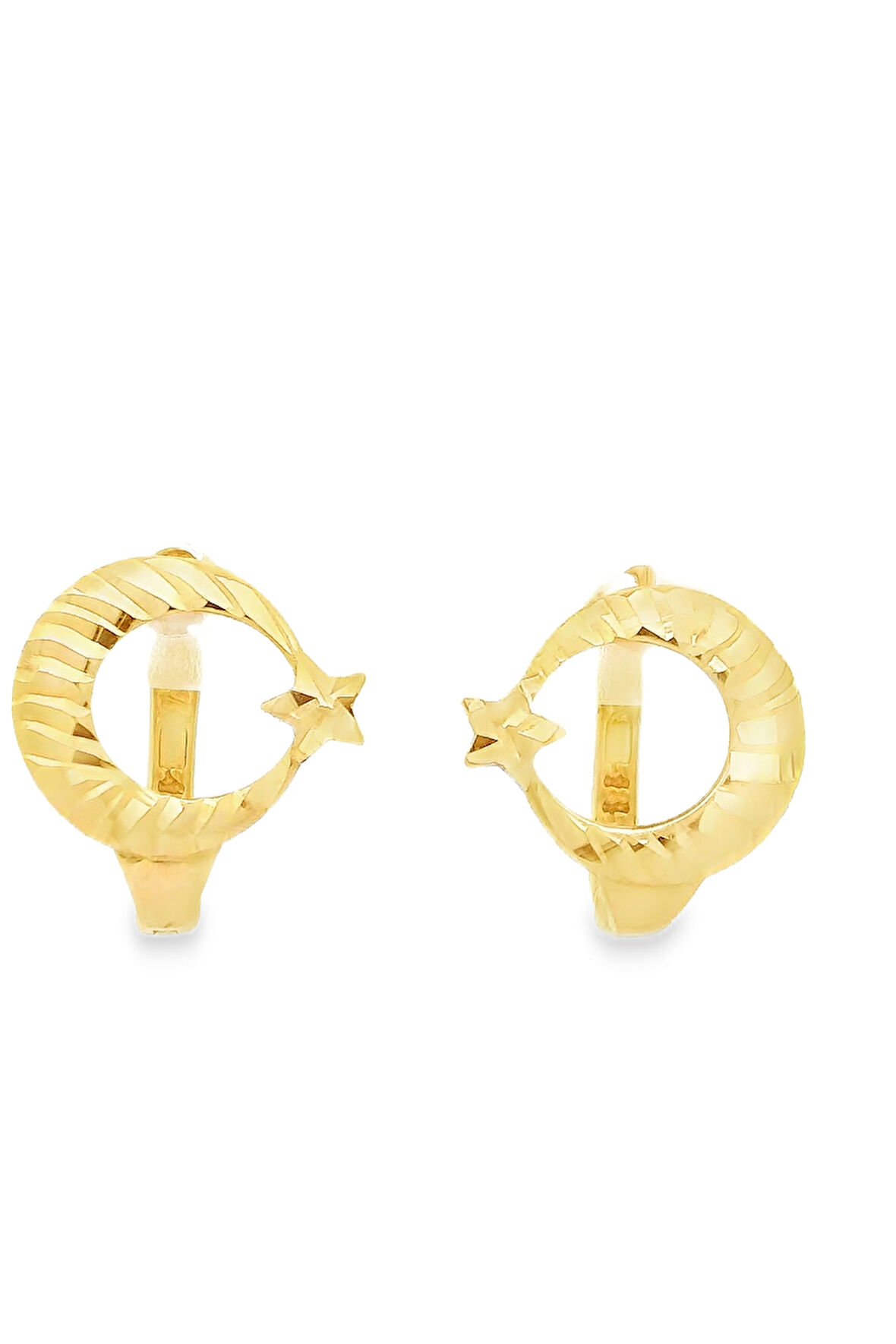 Cigold Taşsız Küpe 14 Ayar Altın 2.06 Gr OA-K1TB01029423