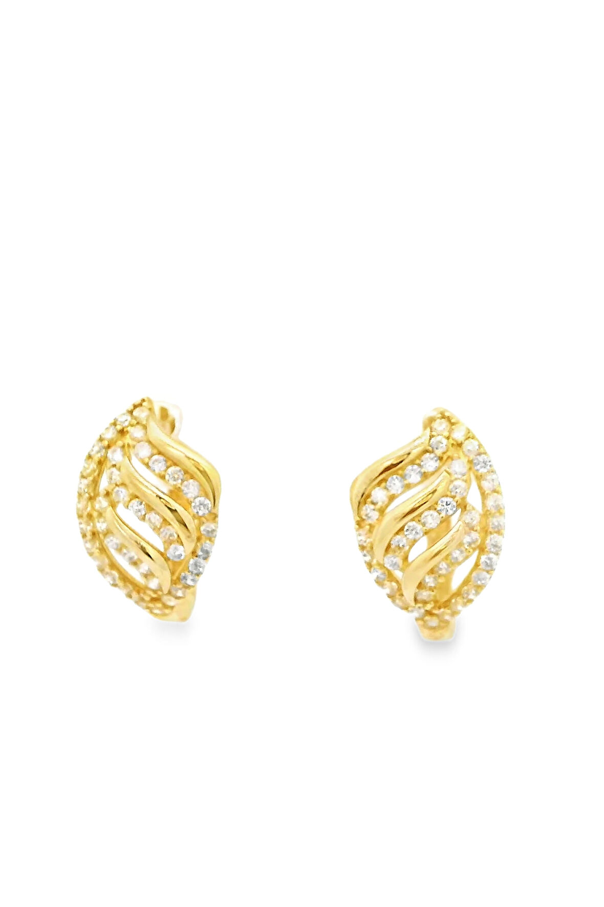 Cigold Taşlı Küpe 14 Ayar Altın 2.78 Gr OA-K1TB101029406