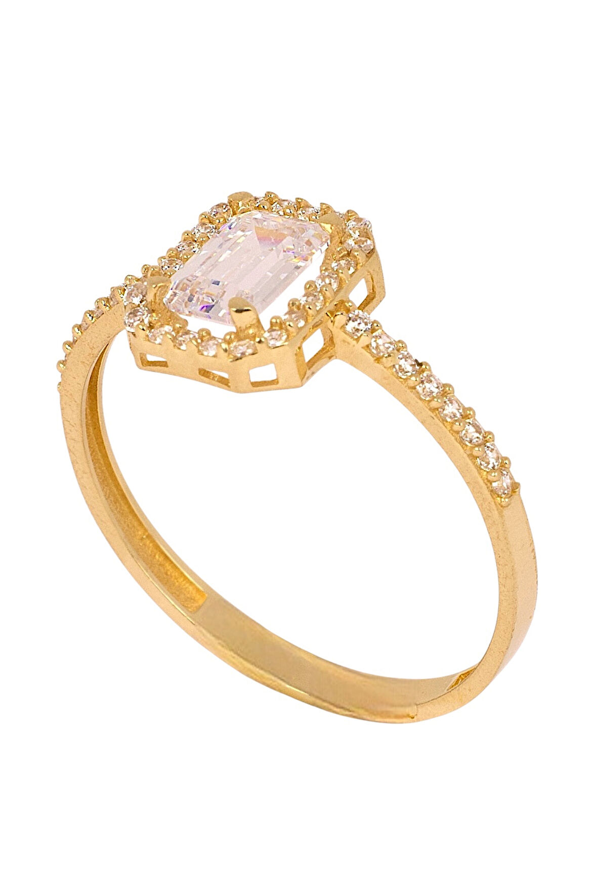 Cigold Tektaş Yüzük 14 Ayar Altın 1,25 Gr OA-K21401028868