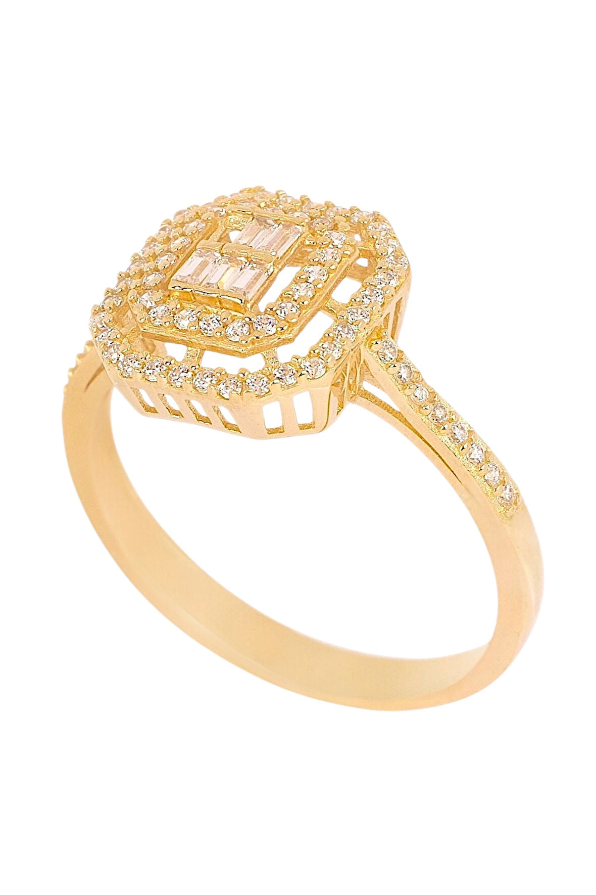 Cigold Taşlı Yüzük 14 Ayar Altın 1.90 Gr OA-K21501029082