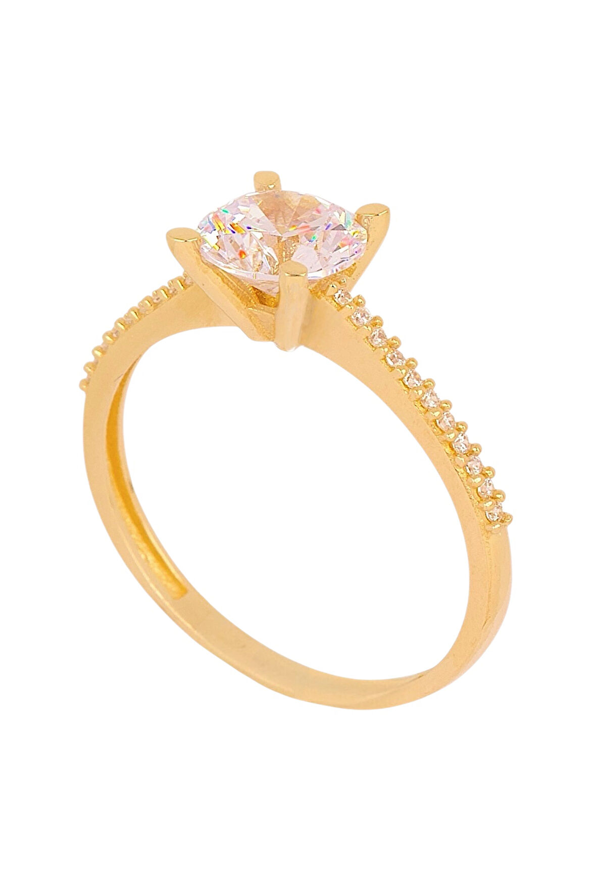 Cigold Tektaş Yüzük 14 Ayar Altın 1.71 Gr OA-K21501029098