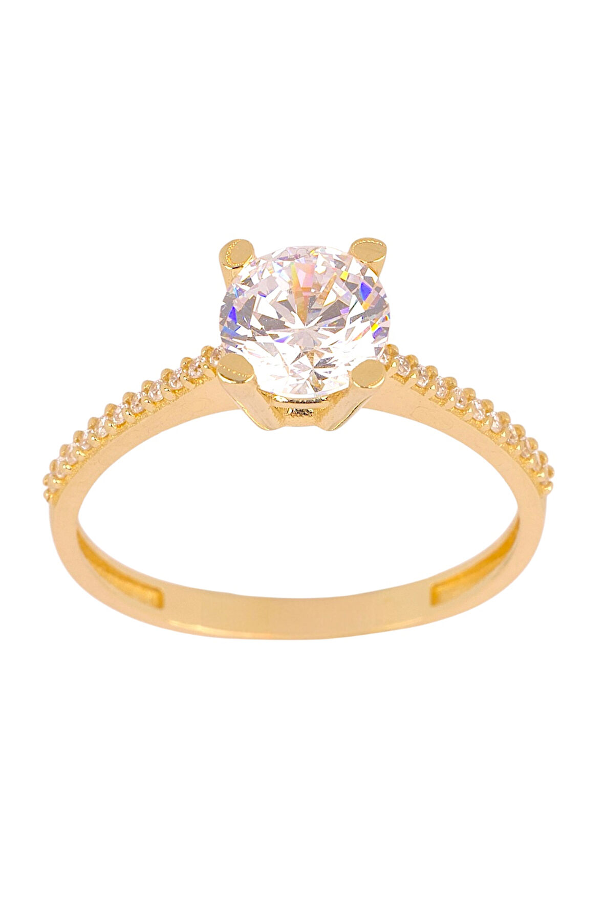 Cigold Tektaş Yüzük 14 Ayar Altın 1.83 Gr OA-K21501029099