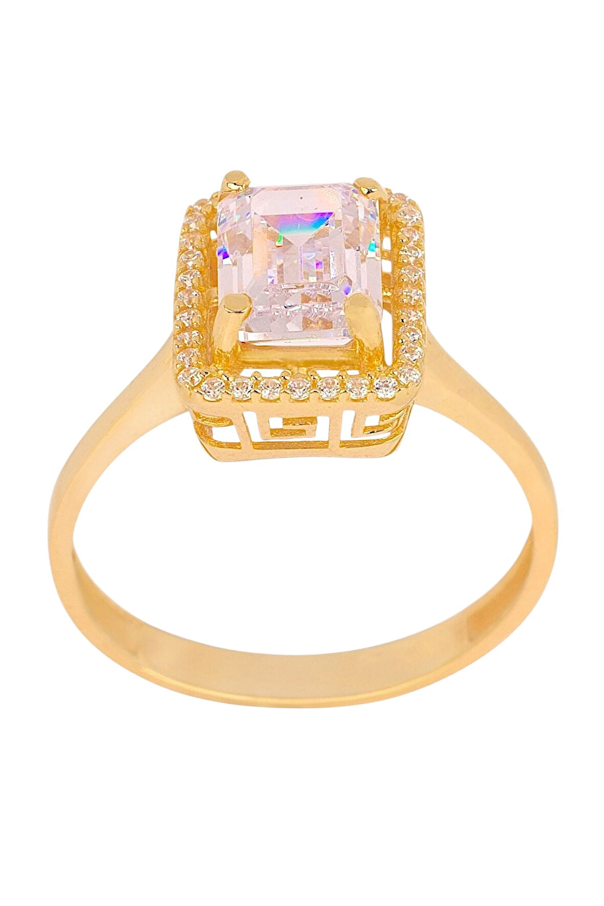 Cigold Taşlı Yüzük 14 Ayar Altın 2.67 Gr OA-K21501029106