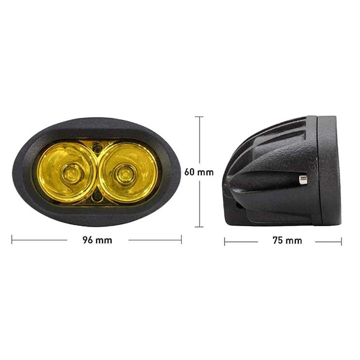 Knmaster Yandit 20W Motosiklet / Off Road Sis Farı