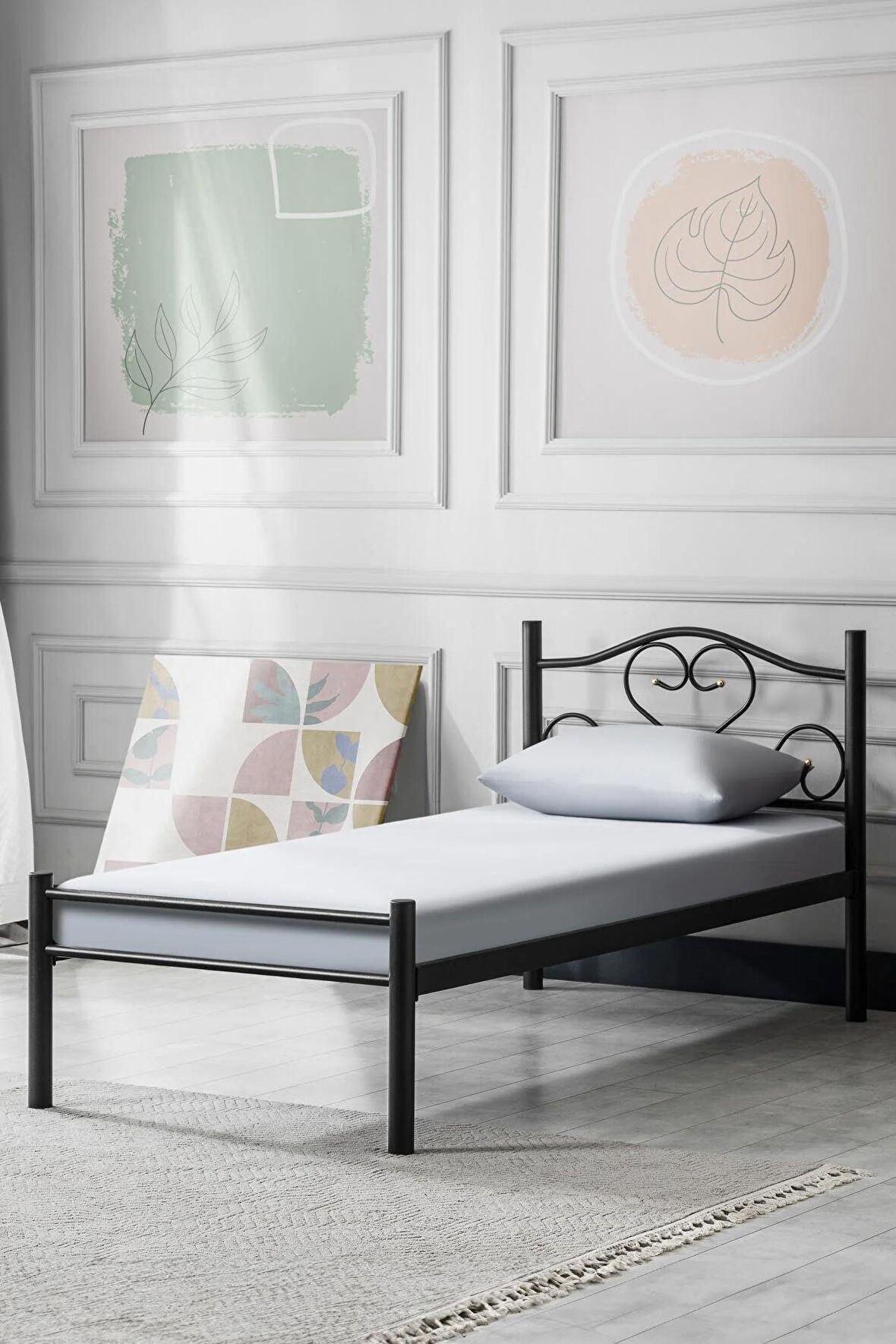 METAL KARYOLA, K50 SİYAH 100X200 METAL KARYOLA