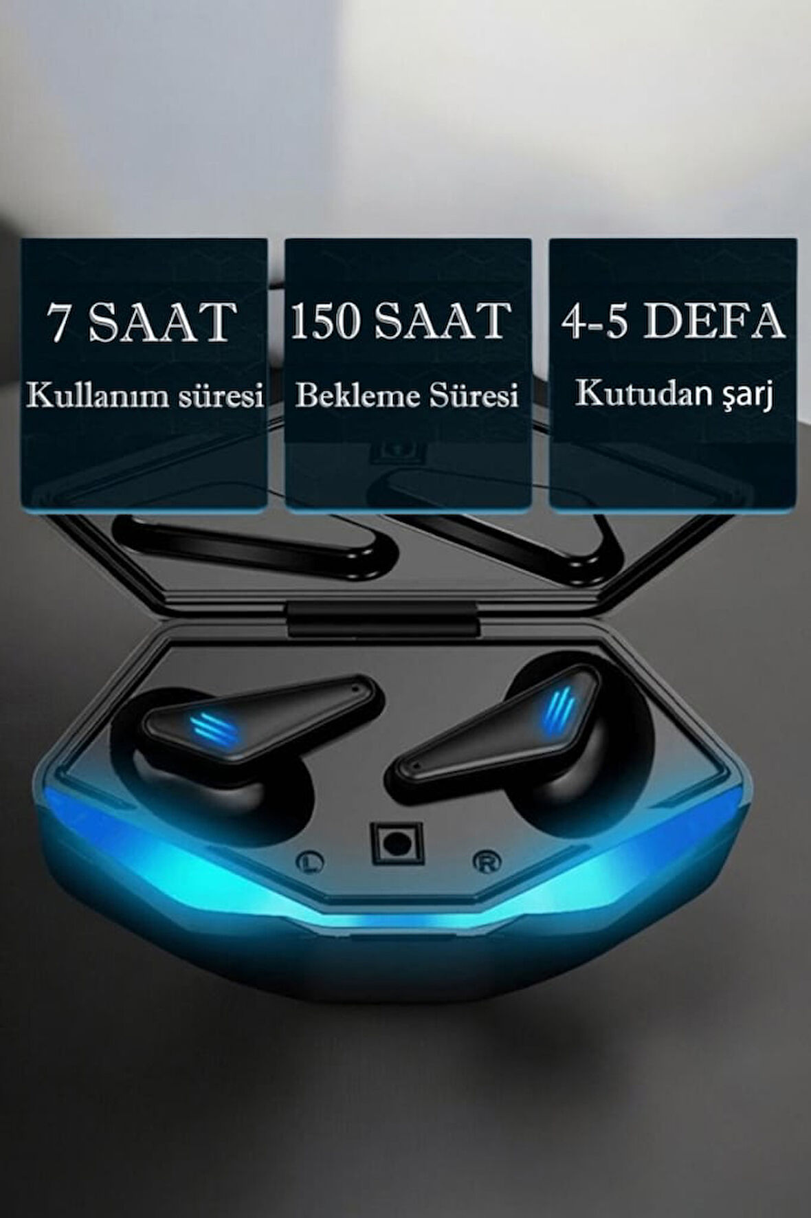 Bluetooth Kulaklık Dijital Şarj Göstergeli K55 Kulaklık