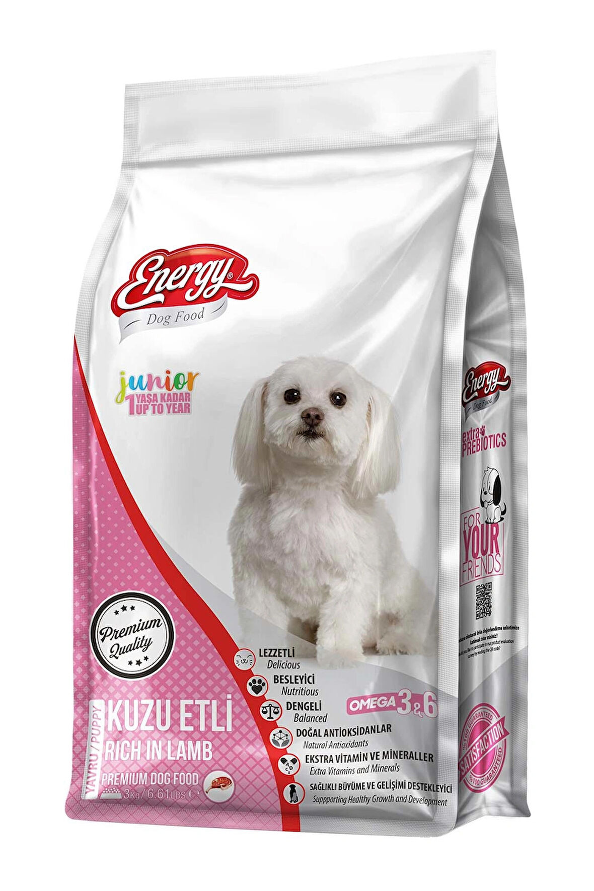 ENERGY KUZU ETLİ YAVRU KÖPEK MAMASI 3 KİLOGRAM 