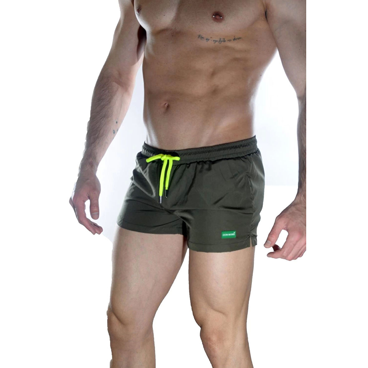 MODLİVE Erkek Yeşil Mini Mayo Short