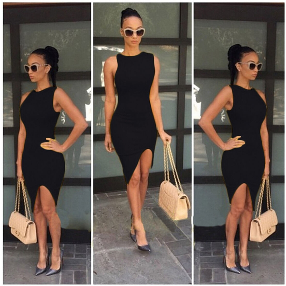 MARSiLYAN- B101209 Asimetrik Kesim Elbise