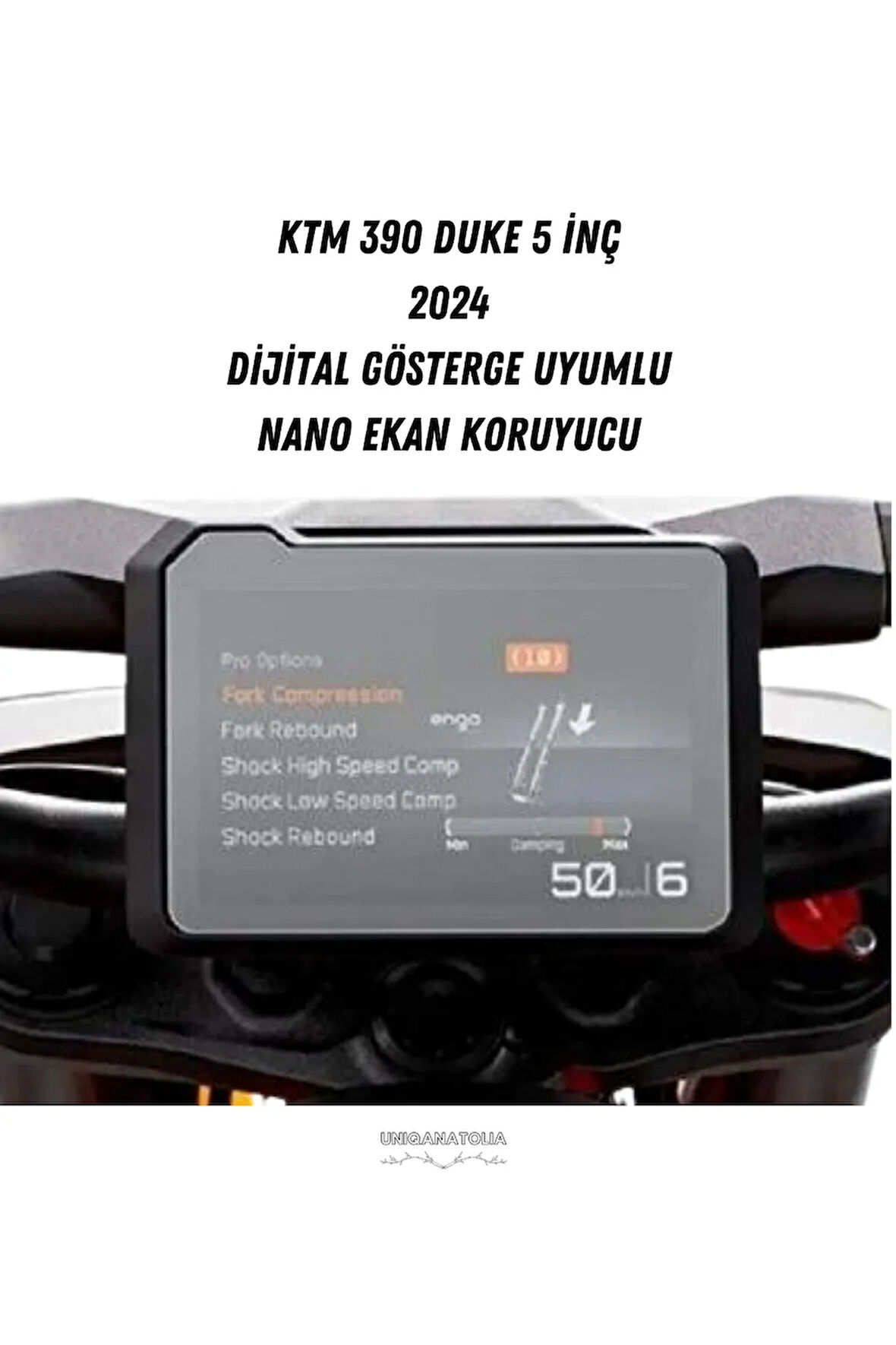 Ktm 390 Duke 5 inç 2024 Dijital Gösterge Uyumlu Nano Ekran Koruyucu