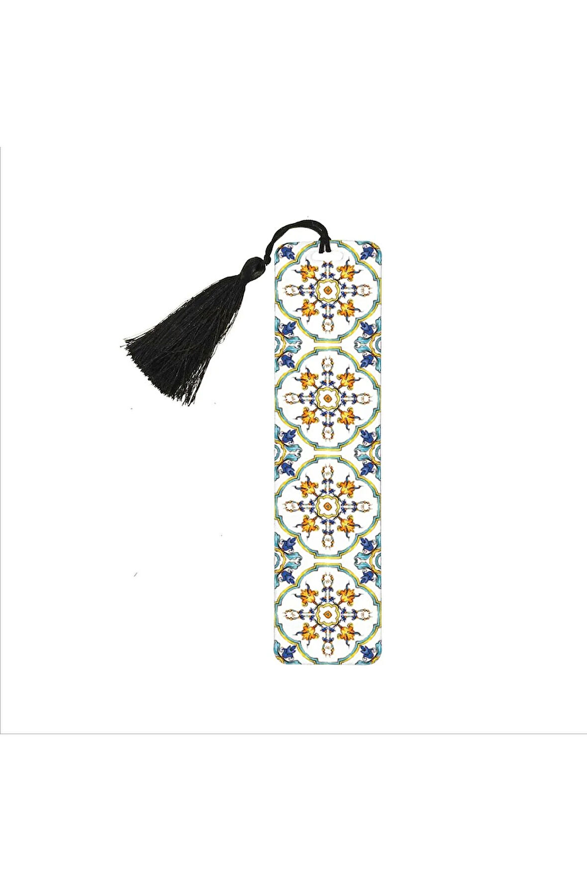 Italyan Desen Baskılı, Püsküllü Kitap Ayracı(hediyelik Bookmark,ayraç-132