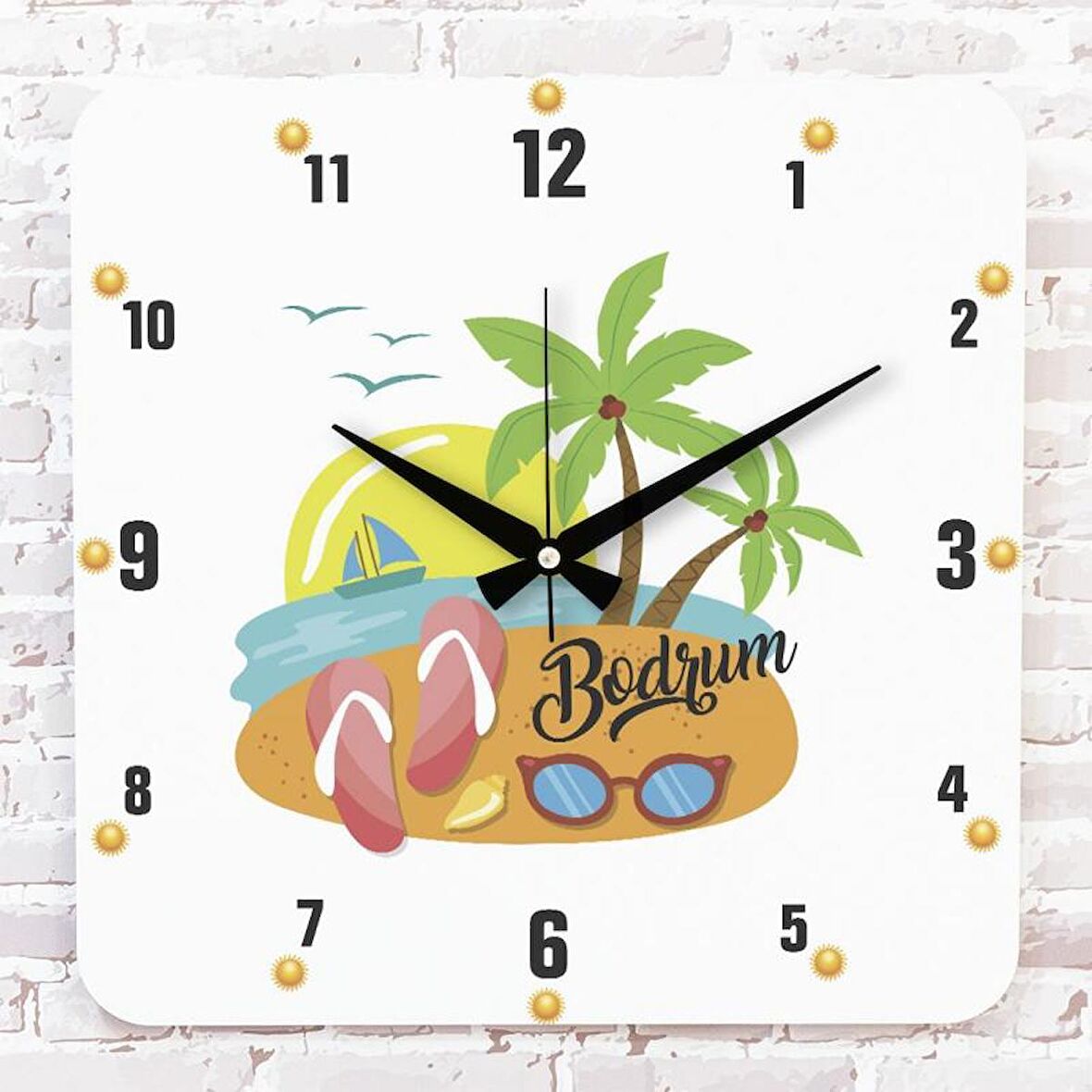 Şehirlere Özel Hediye Ahşap Saat 33cm KA01-1006