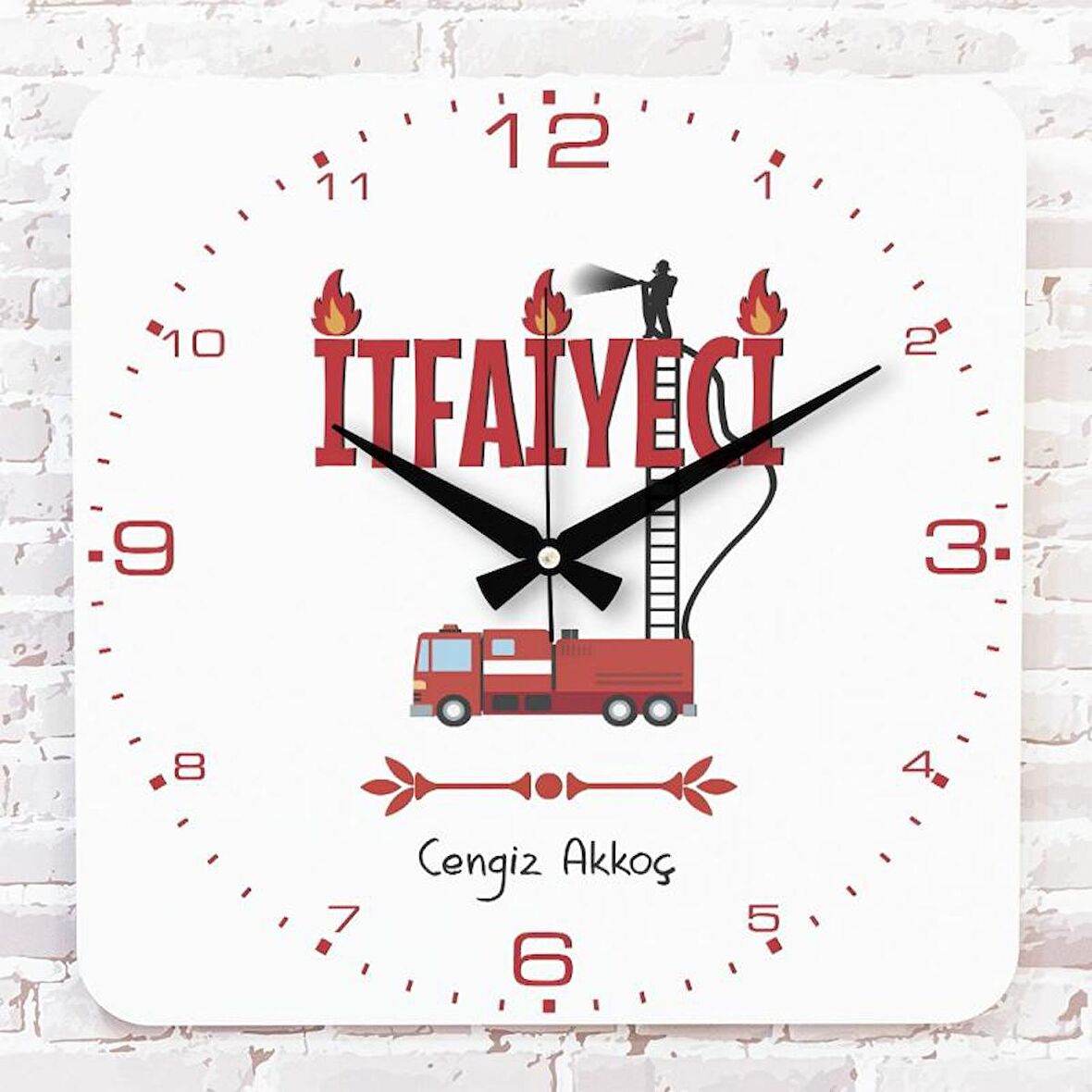 İftaiyeciye Hediye Ahşap Saat 33cm KA01-1175