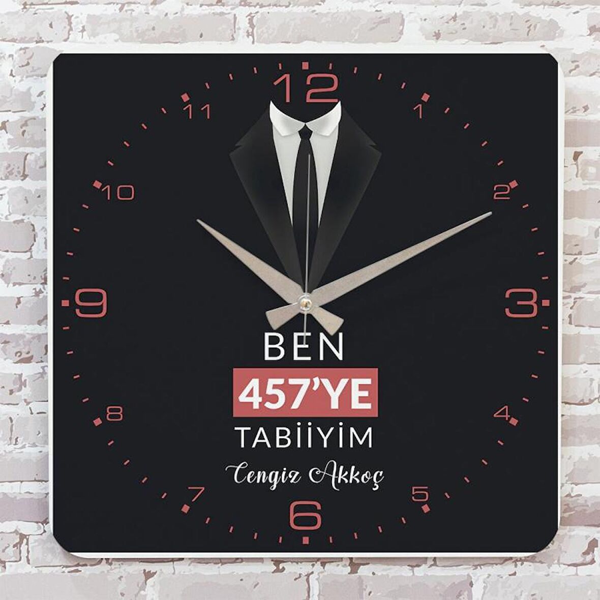 Memura Hediye Ahşap Saat 33cm KA01-1232
