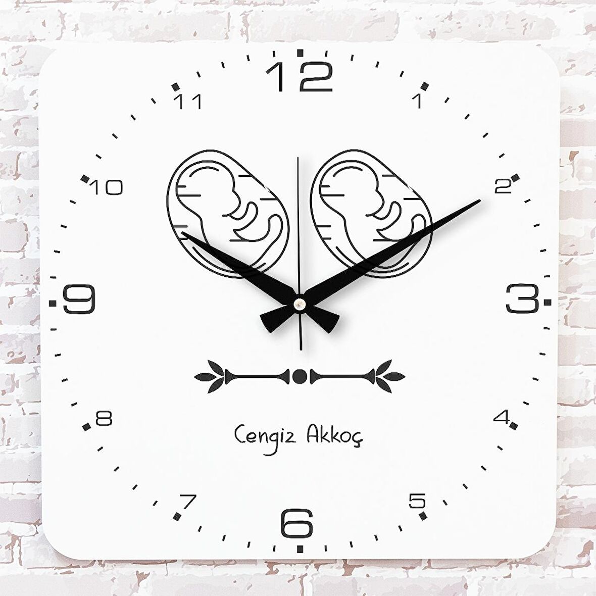 Doktora Hediye Ahşap Saat 33cm KA01-1241
