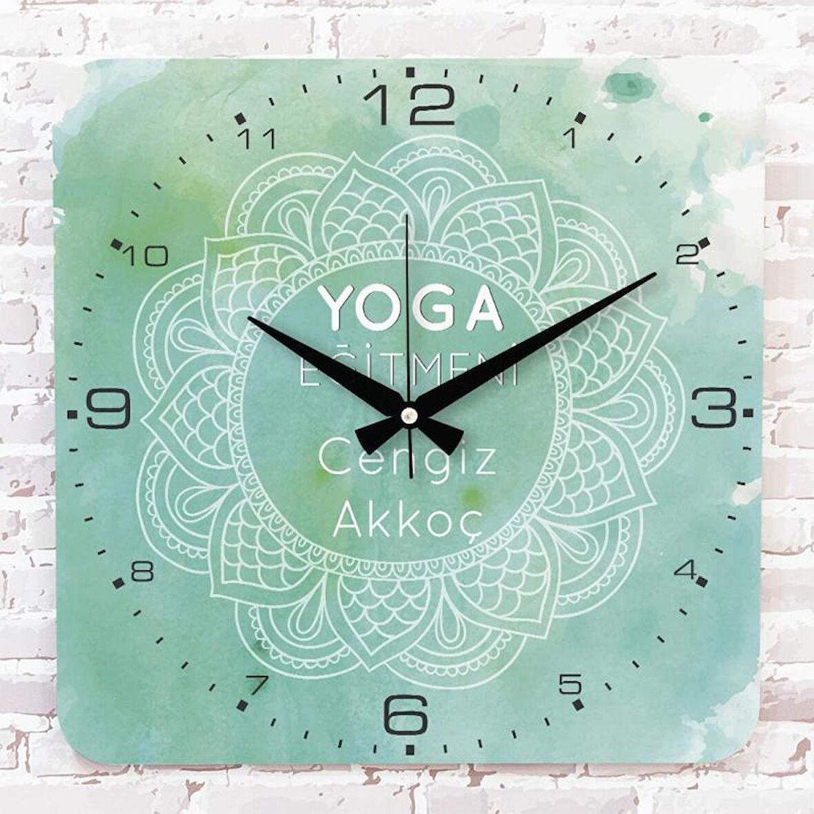 Yoga Eğitmenine Hediye Ahşap Saat 33cm KA01-1263