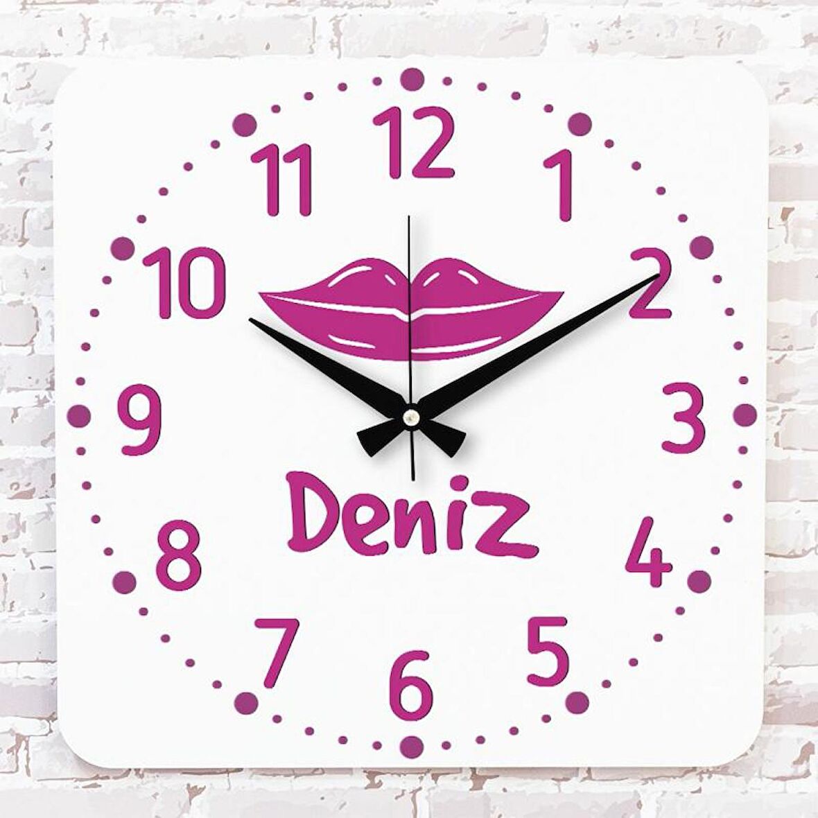 Sevgililer Günü Hediyesi Ahşap Saat 33cm KA01-1335