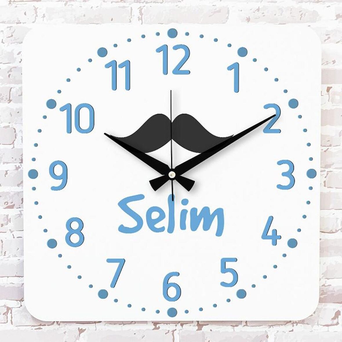 Sevgililer Günü Hediyesi Ahşap Saat 33cm KA01-1336