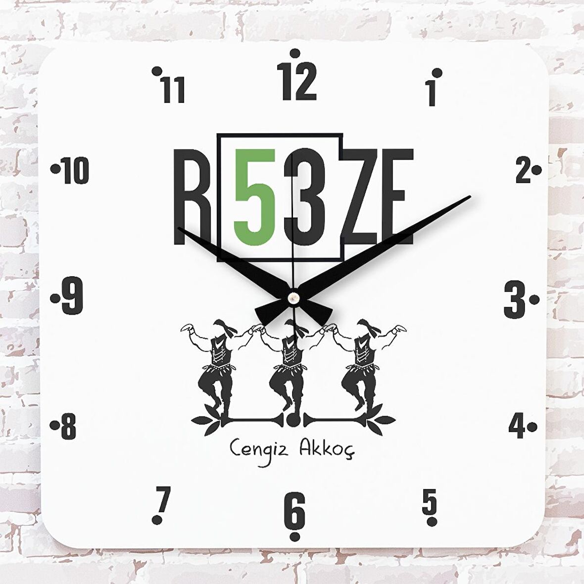 Rizeli’ye Hediye Ahşap Saat 33cm KA01-1639