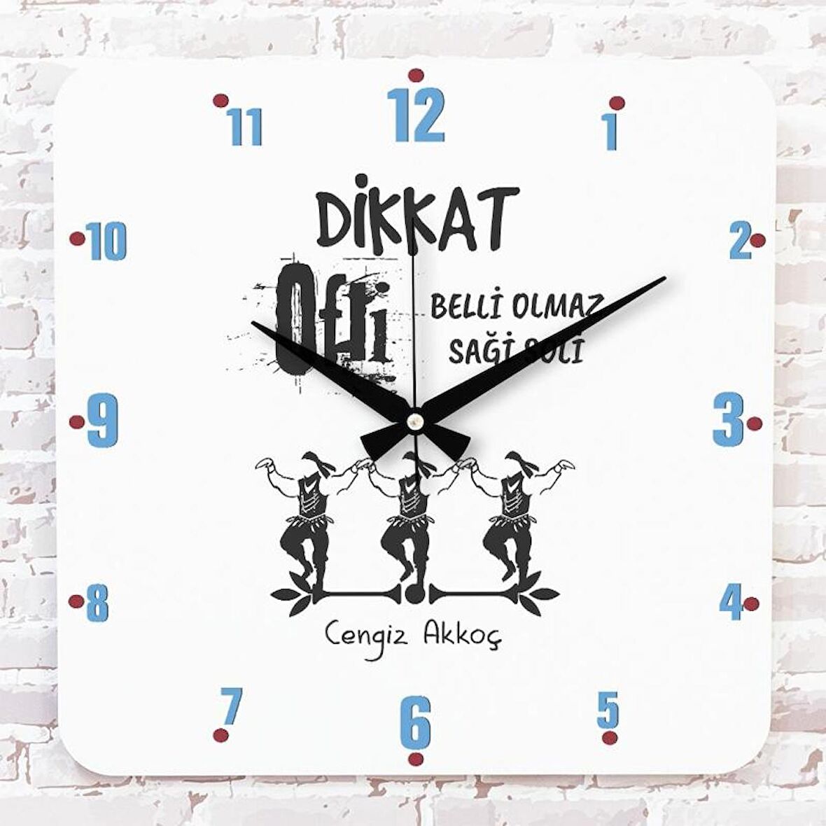 Oflu’ya Hediye Ahşap Saat 33cm KA01-1651