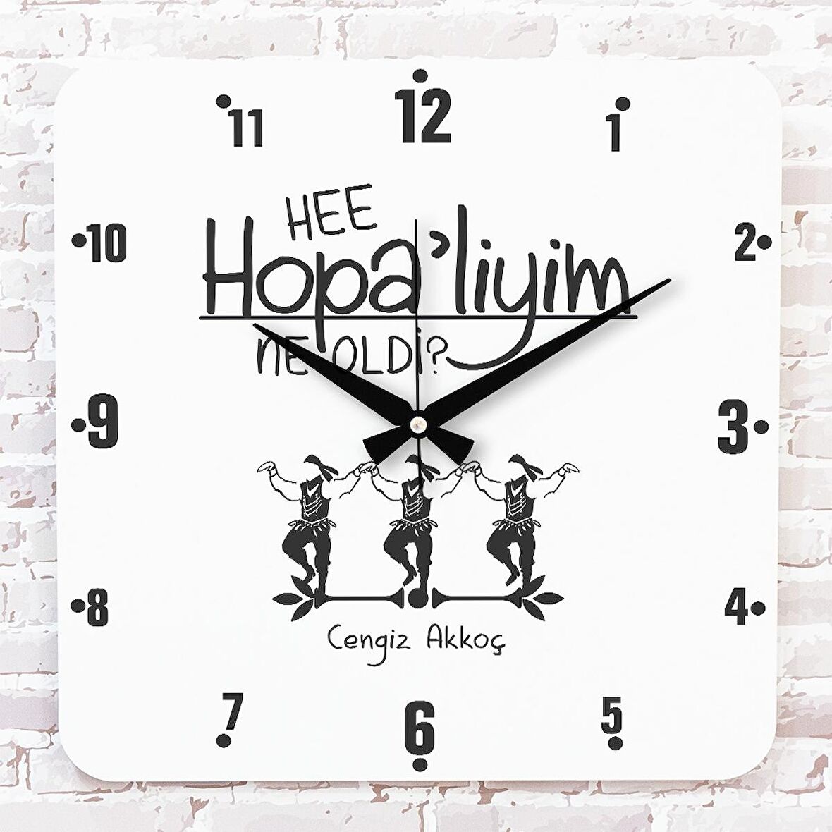 Hopalı’ya Hediye Ahşap Saat 33cm KA01-1661