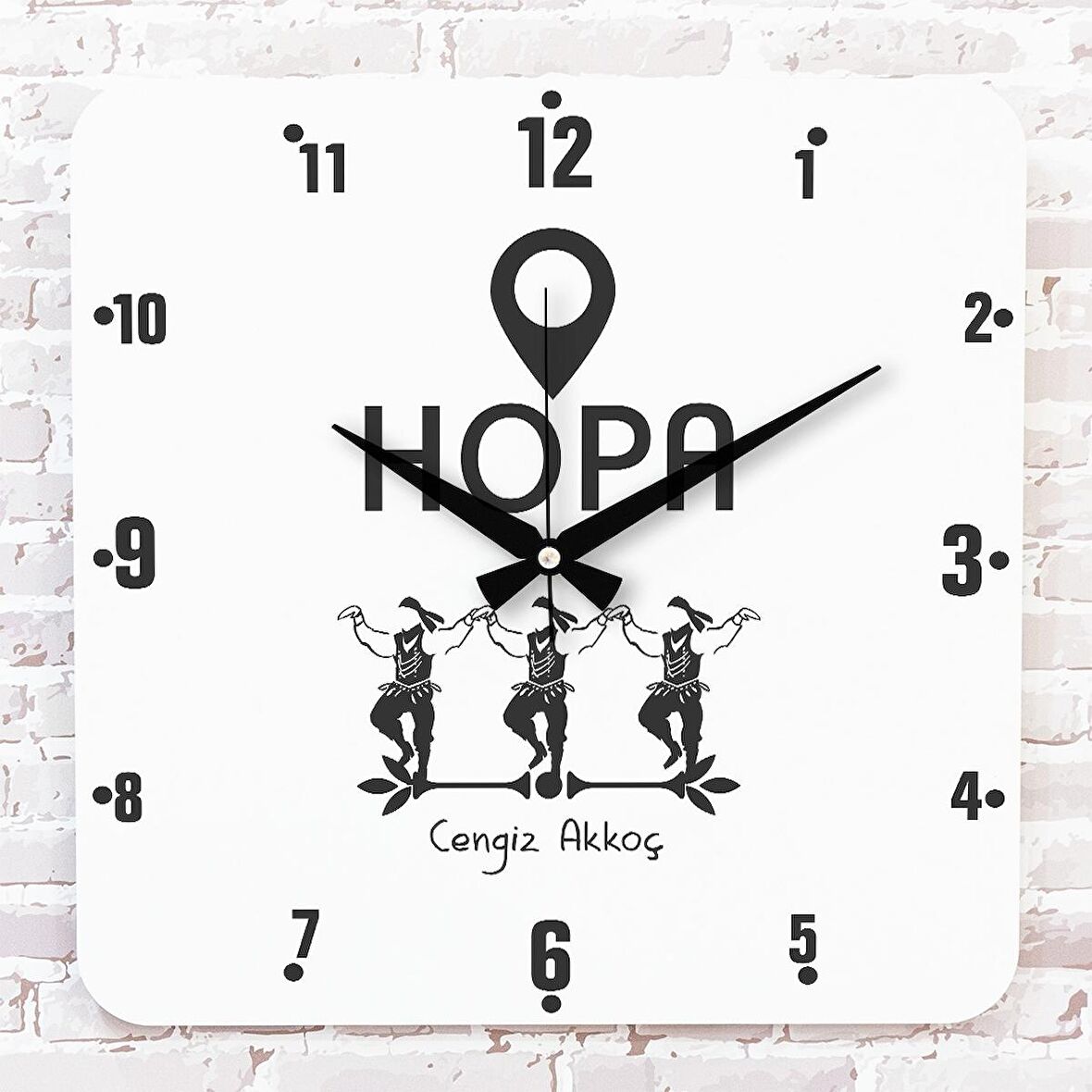 Hopalı’ya Hediye Ahşap Saat 33cm KA01-1664