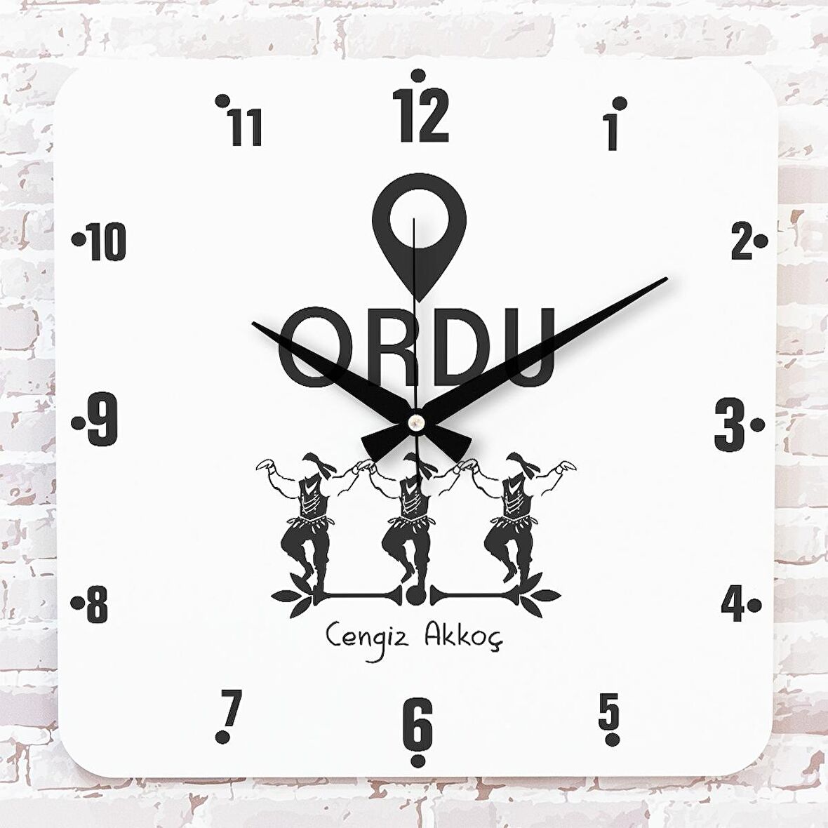 Ordulu’ya Hediye Ahşap Saat 33cm KA01-1665