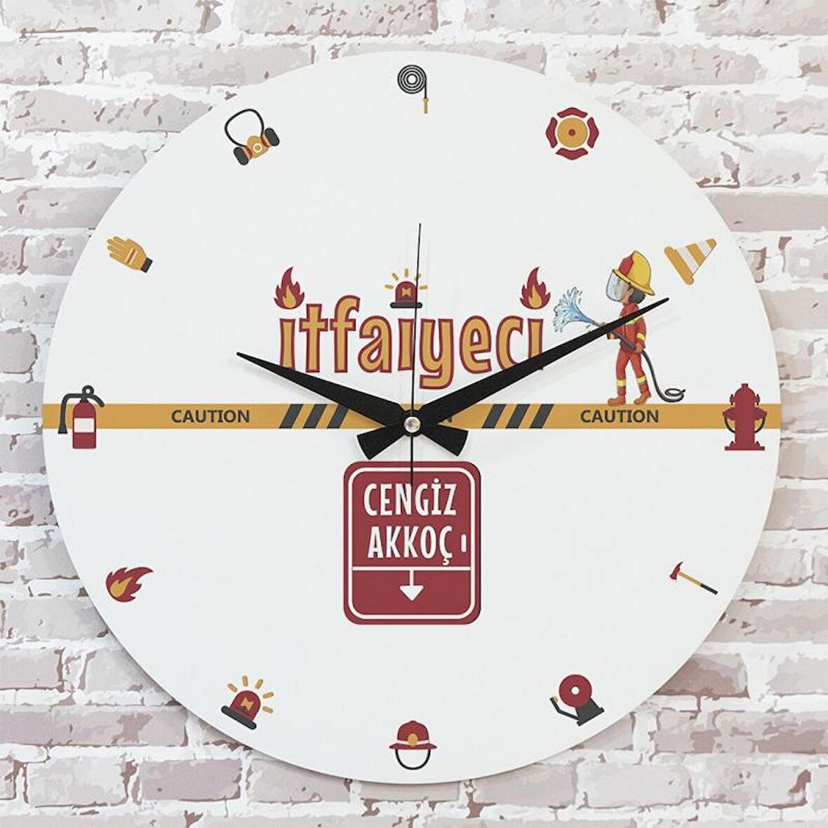 İftaiyeciye Hediye Ahşap Saat 33cm  KA02-1163