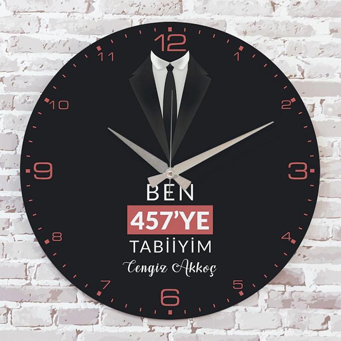 Memura Hediye Ahşap Saat 33cm  KA02-1231