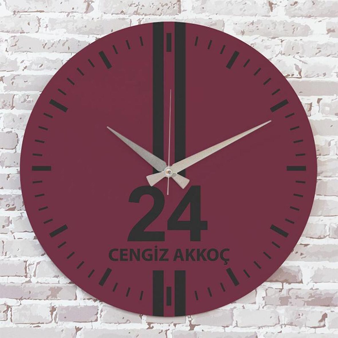 Kırmızı & Siyah Erzincanlılara Hediye Saat 33cm  KA02-1570