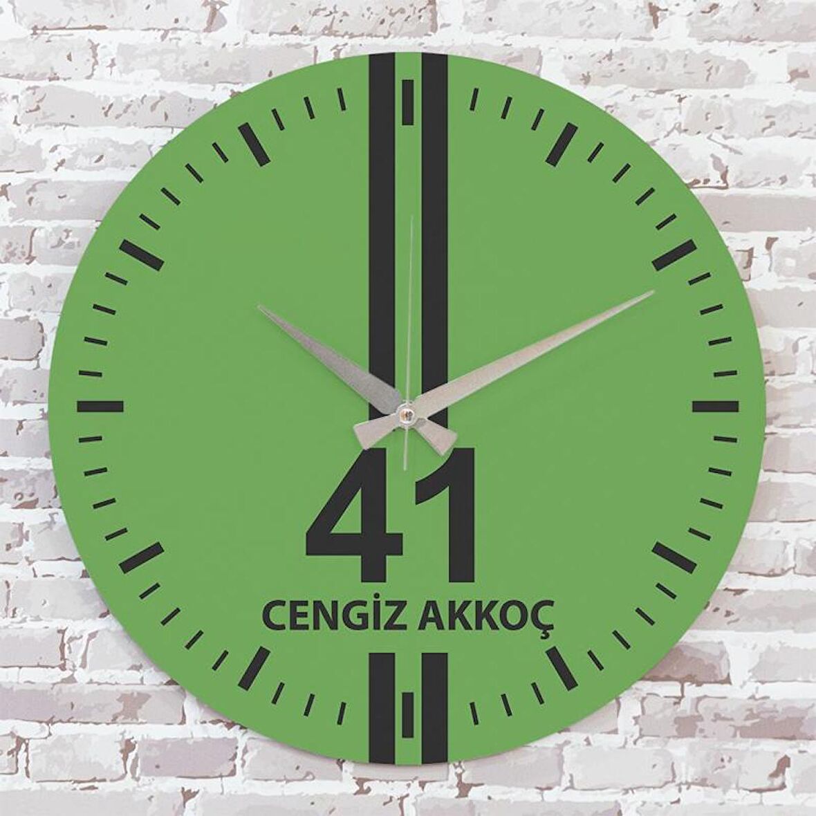 Yeşil & Siyah Kocaelililere Hediye Saat 33cm  KA02-1591