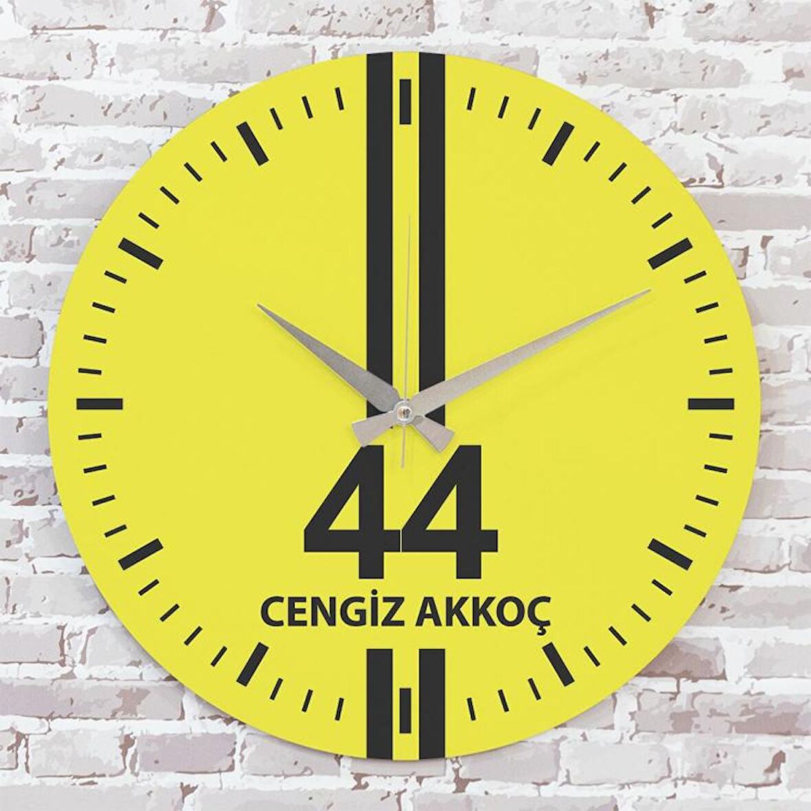 Sarı & Siyah Malatyalılara Hediye Saat 33cm  KA02-1595