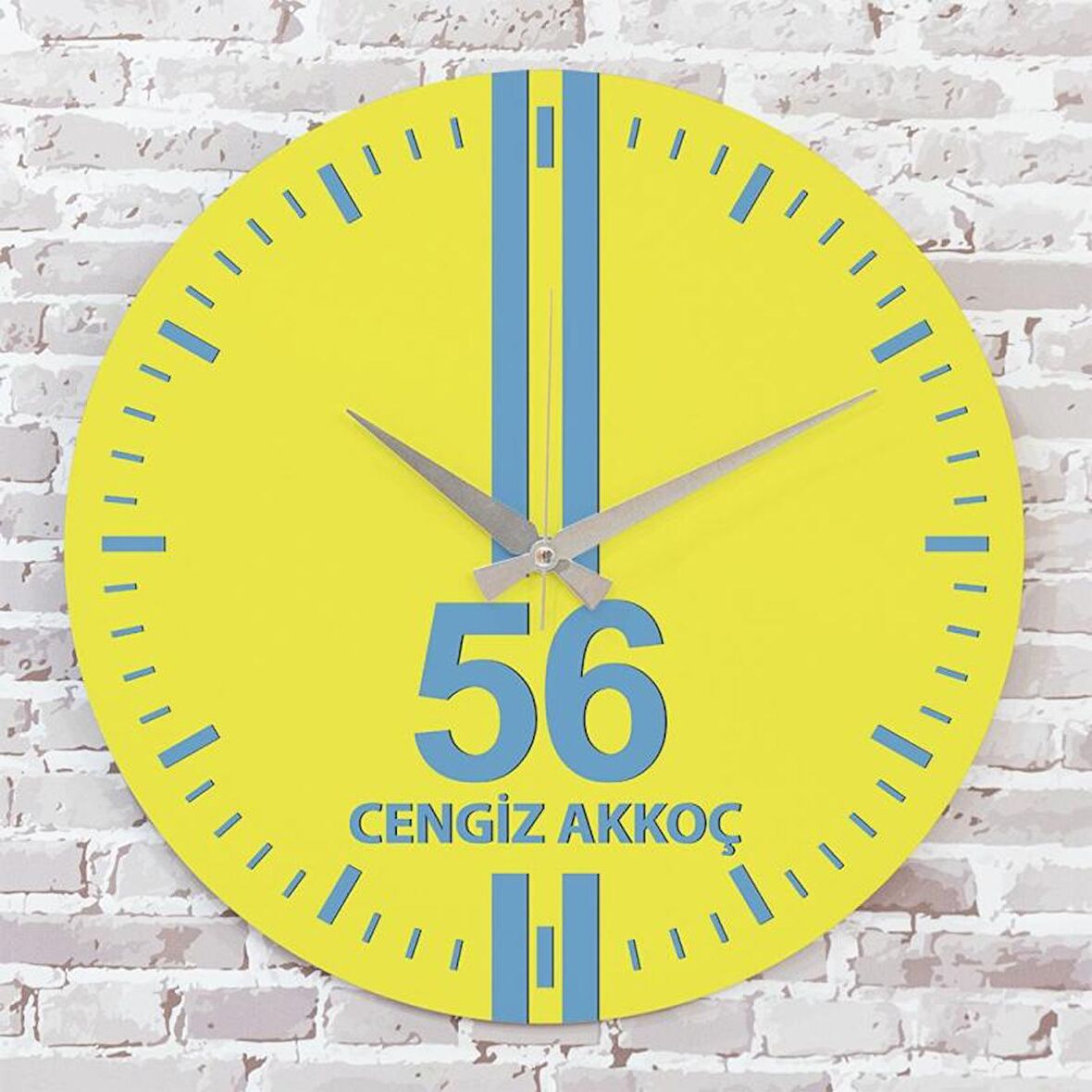 Sarı & Mavi Siirtlilere Hediye Saat 33cm  KA02-1607