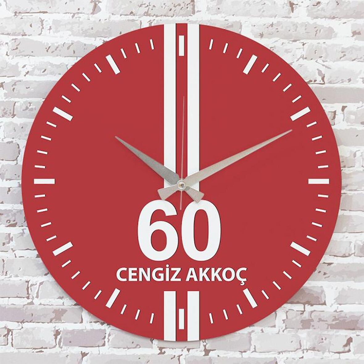 Kırmızı & Beyaz Tokatlılara Hediye Saat 33cm  KA02-1611