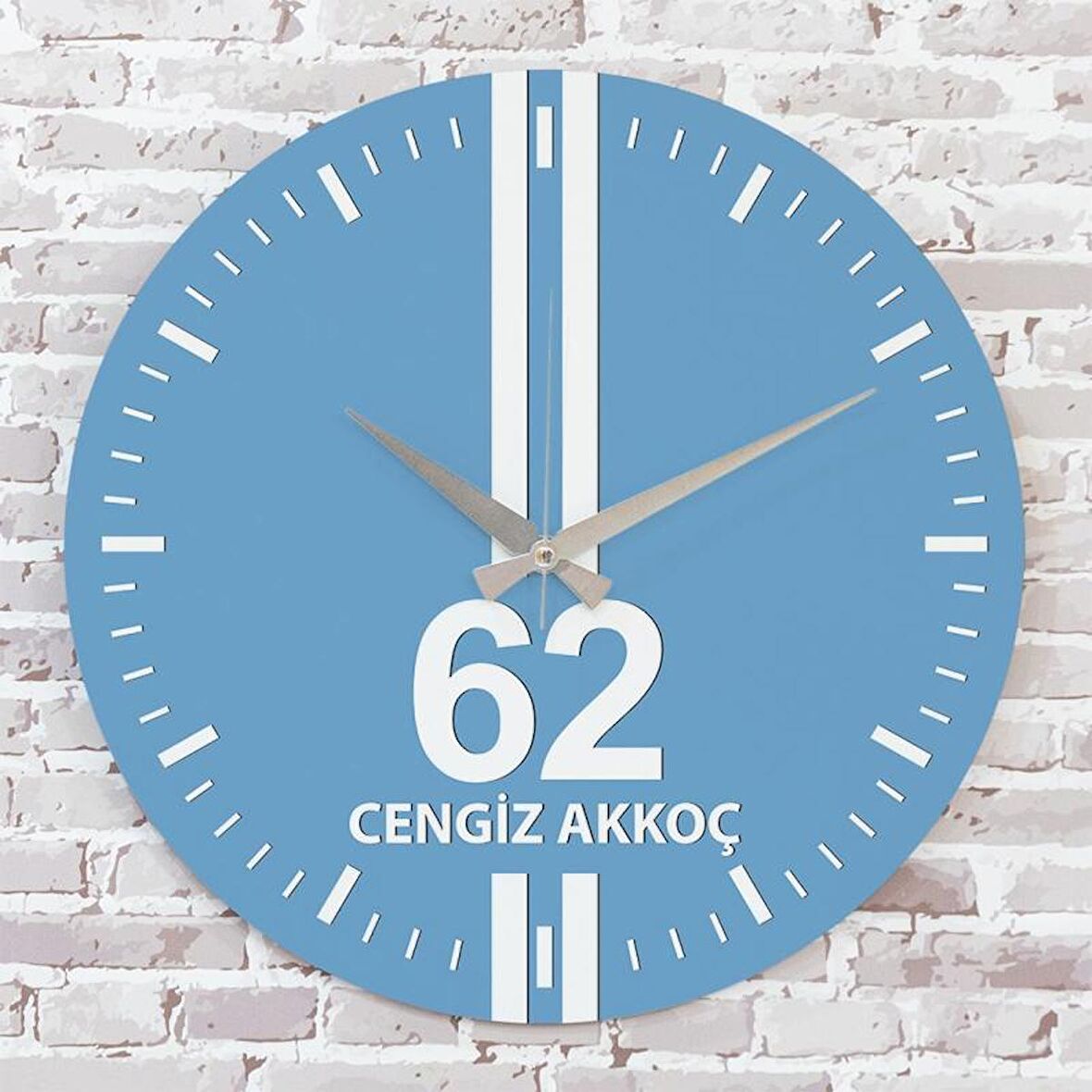 Mavi & Beyaz Tuncelilere Hediye Saat 33cm  KA02-1613