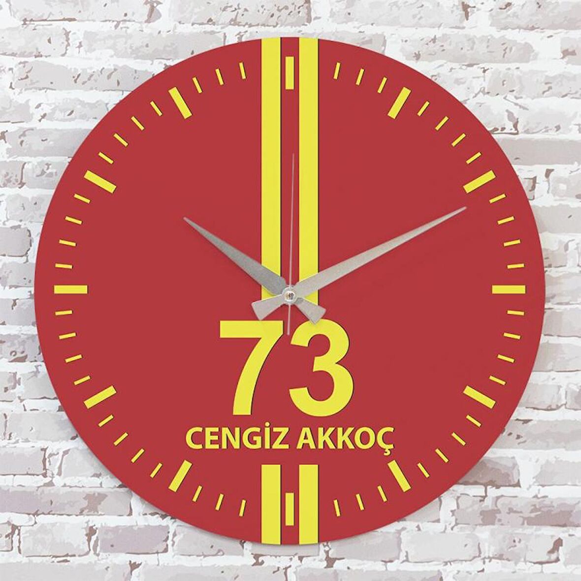 Sarı & Kırmızı Şırnaklılara Hediye Saat 33cm  KA02-1624