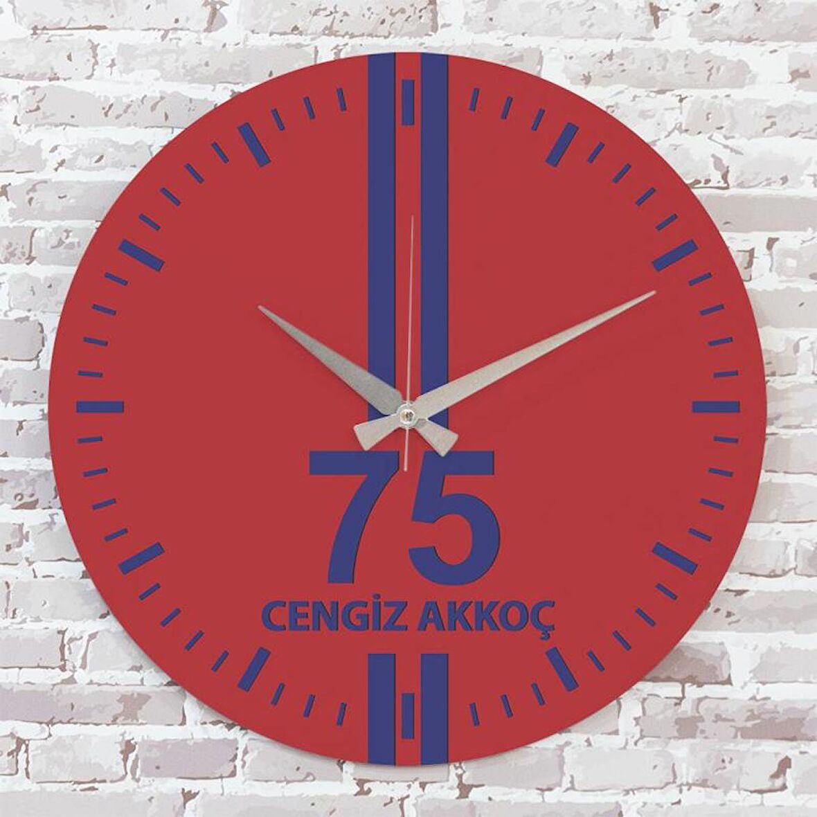 Kırmızı & Lacivert Ardahanlılara Hediye Saat 33cm  KA02-1626