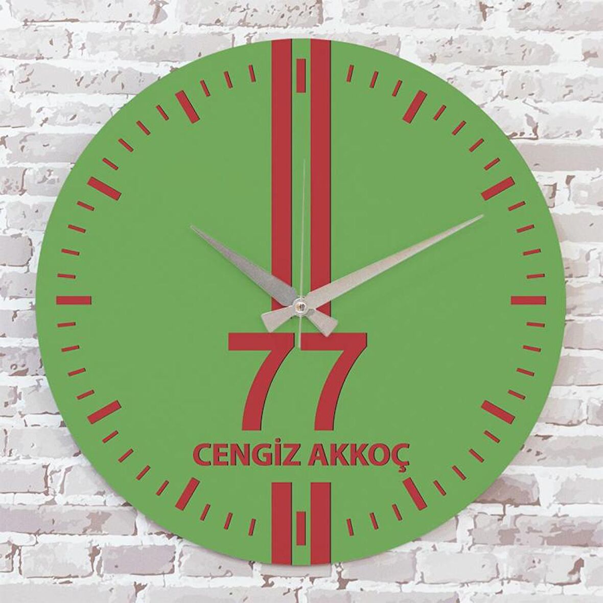 Kırmızı & Yeşil Yalovalılara Kırmızı & Yeşil Yalovalılara Hediye Saat 33cm  KA02-1628