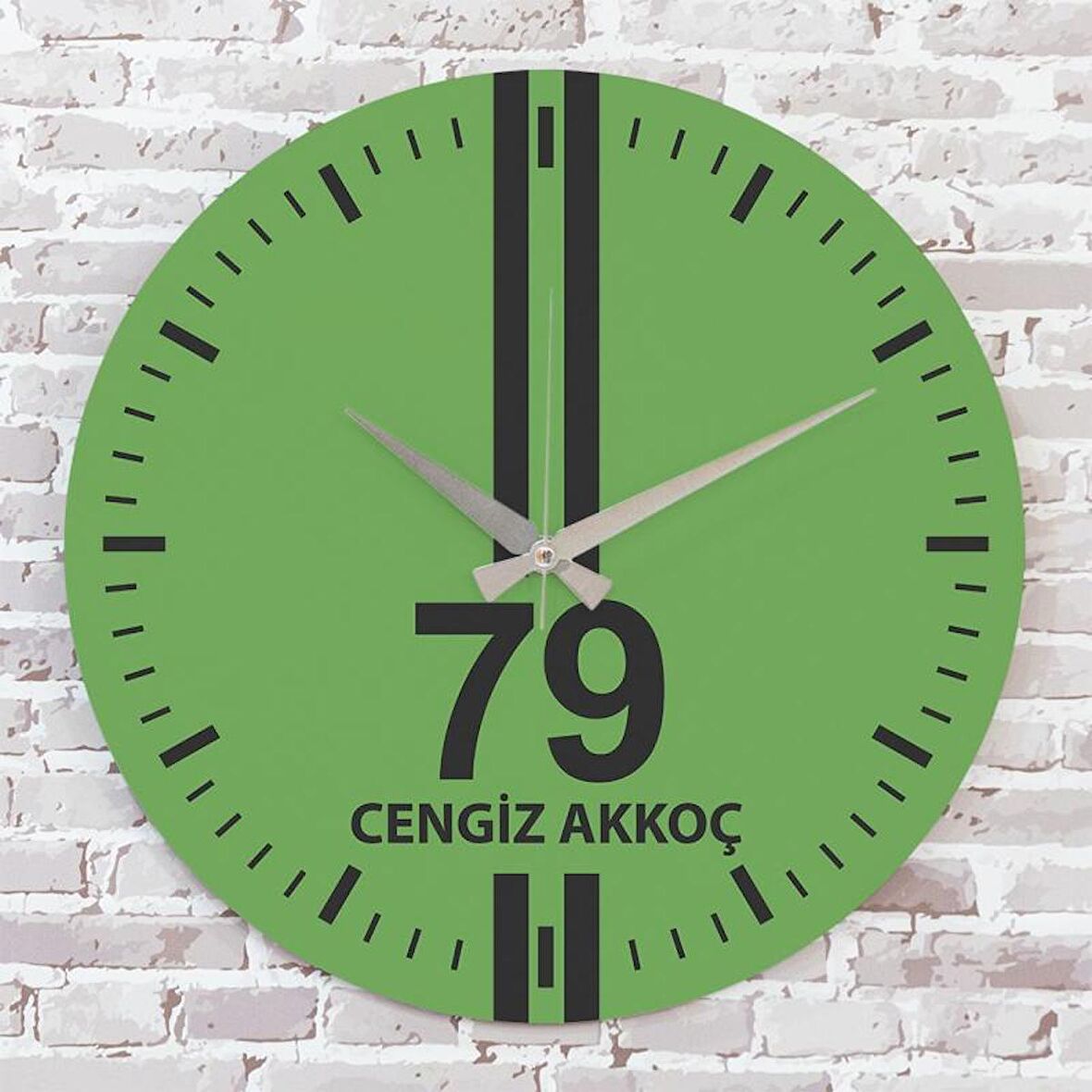 Yeşil & Siyah Kilislilere Hediye Saat 33cm  KA02-1630