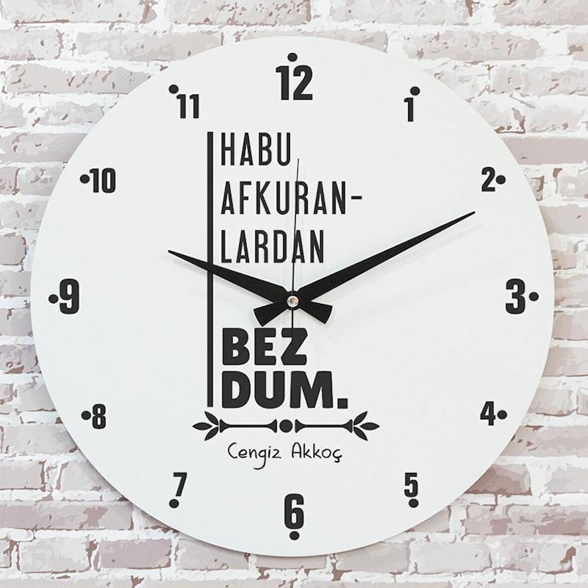 Karadenizliye Hediye Afkur Tasarımlı Saat 33cm  KA02-1635